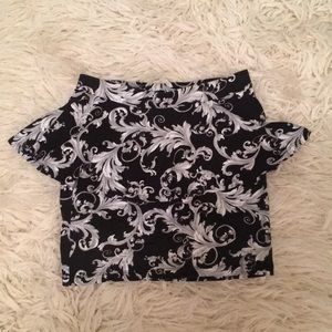 Mini Peplum Skirt